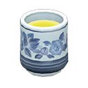 yunomi teacup: (Blue & white) Blue / Yellow