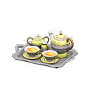fancy tea set: (Yellow) Yellow / Gray