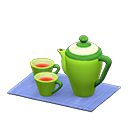 juego de té [Verde] (Verde/Azul)