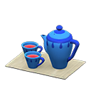 juego de té [Azul] (Azul/Gris)