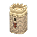 torreón de castillo [Marfil] (Beige/Rojo)