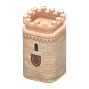 torre del castello [Beige rosato] (Rosa/Rosso)