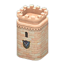 Burgturm [Rosa-beige] (Rosa/Blau)