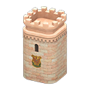 башня замка [Бежево-розовый] (Розовый/Оранжевый)