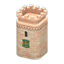 Burgturm [Rosa-beige] (Rosa/Grün)