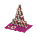 torre de naipes [Rojo] (Rojo/Blanco)