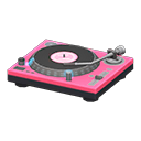 plato de DJ [Rosa] (Rosa/Negro)
