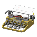 typewriter: (Gold) Yellow / Gray