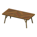 怀旧矮桌 [棕色] (棕色/米色)