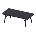 table basse stylée [Noir] (Noir/Noir)