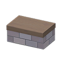Main image of Low brick island counter