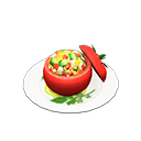 salad-stuffed tomato