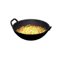 wok [Pimientos salteados] (Negro/Marrón)