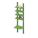 scaffale modulare con staffe [Verde] (Verde/Verde)