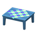 wooden table: (Blue) Blue / Blue