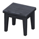 wooden mini table: (Black) Black / Black