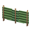 clôture tôle ondulée [Vert]