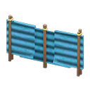 clôture tôle ondulée [Bleu]