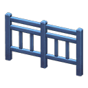 clôture en fer [Bleu]