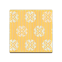 노란 꽃무늬 마룻바닥
