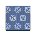 Animal Crossing New Horizons Blue Floral Flooring Image