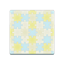 Animal Crossing New Horizons Broccolo's House Pastel Puzzle Flooring Flooring