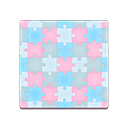Animal Crossing New Horizons Purple Puzzle Flooring Image