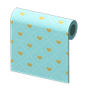 Animal Crossing New Horizons Blue Heart-pattern Wall Image