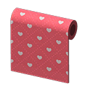 Animal Crossing New Horizons Red Heart-pattern Wall Image