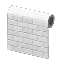하얀 메트로 타일 벽