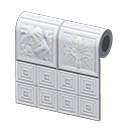 Main image of White botanical-tile wall