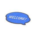 Animal Crossing New Horizons Blue Message Mat Image