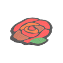 Animal Crossing New Horizons Red Rose Rug Image