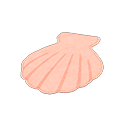 shell rug: () Beige / Pink