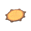 tree-stump rug: () Beige / Brown