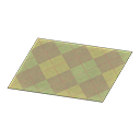 Main image of Brown argyle rug