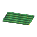 green bamboo mat