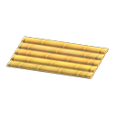 yellow bamboo mat