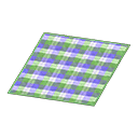 Animal Crossing New Horizons Green Checked Rug Image