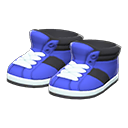 высокие кроссовки [Синий] (Синий/Черный)