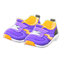 kiddie sneakers [Purple] (Purple/Orange)