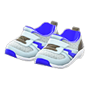 kiddie sneakers [Silver] (Gray/Blue)