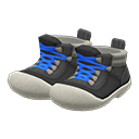 登山鞋 [黑色] (黑色/藍色)