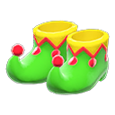jester's shoes [Green] (Green/Yellow)