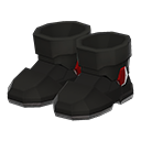 動力靴 [黑色] (黑色/紅色)