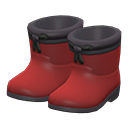 Paar Stiefel [Rot] (Rot/Schwarz)