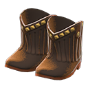 cowboy boots [Black] (Black/Brown)