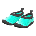 zapato acuático [Celeste] (Turquesa/Negro)