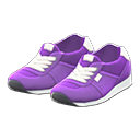 кроссовки «под замшу» [Фиолетовый] (Фиолетовый/Белый)
