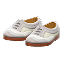 翼紋紳士鞋 [灰褐色] (灰色/白色)